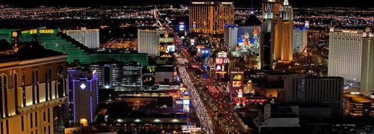 las vegas strip night